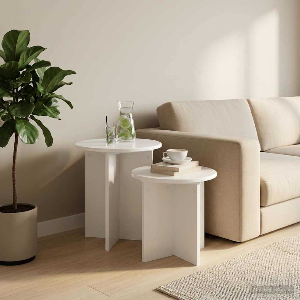 Beistelltisch-Set mit Speicher 2 pcs Holzwerkstoff
