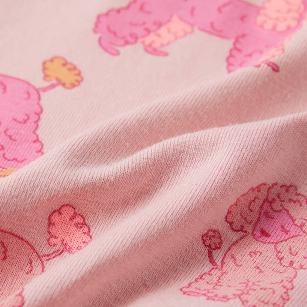Kinderpyjama mit Kurzen Ärmeln Hellrosa 92