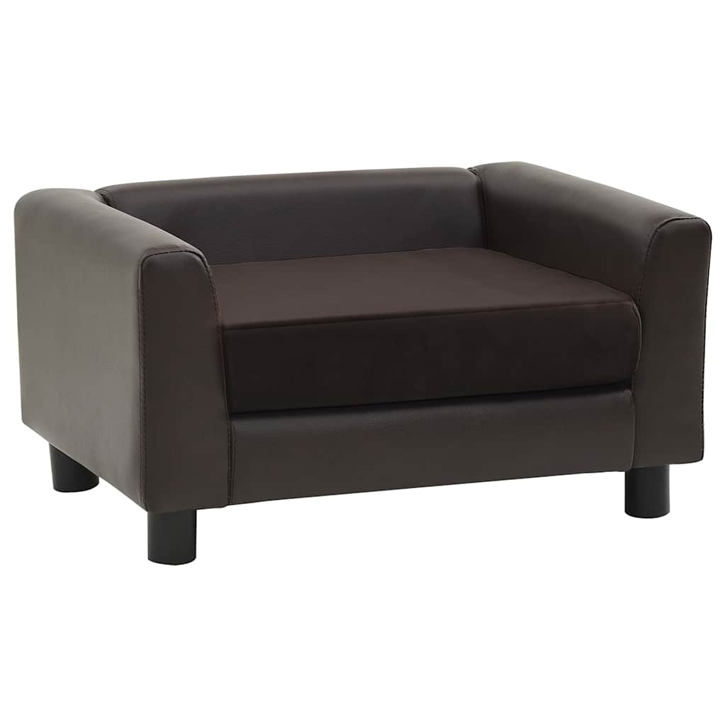 Hundesofa Schwarz 60x43x30 cm Plüsch und Kunstleder