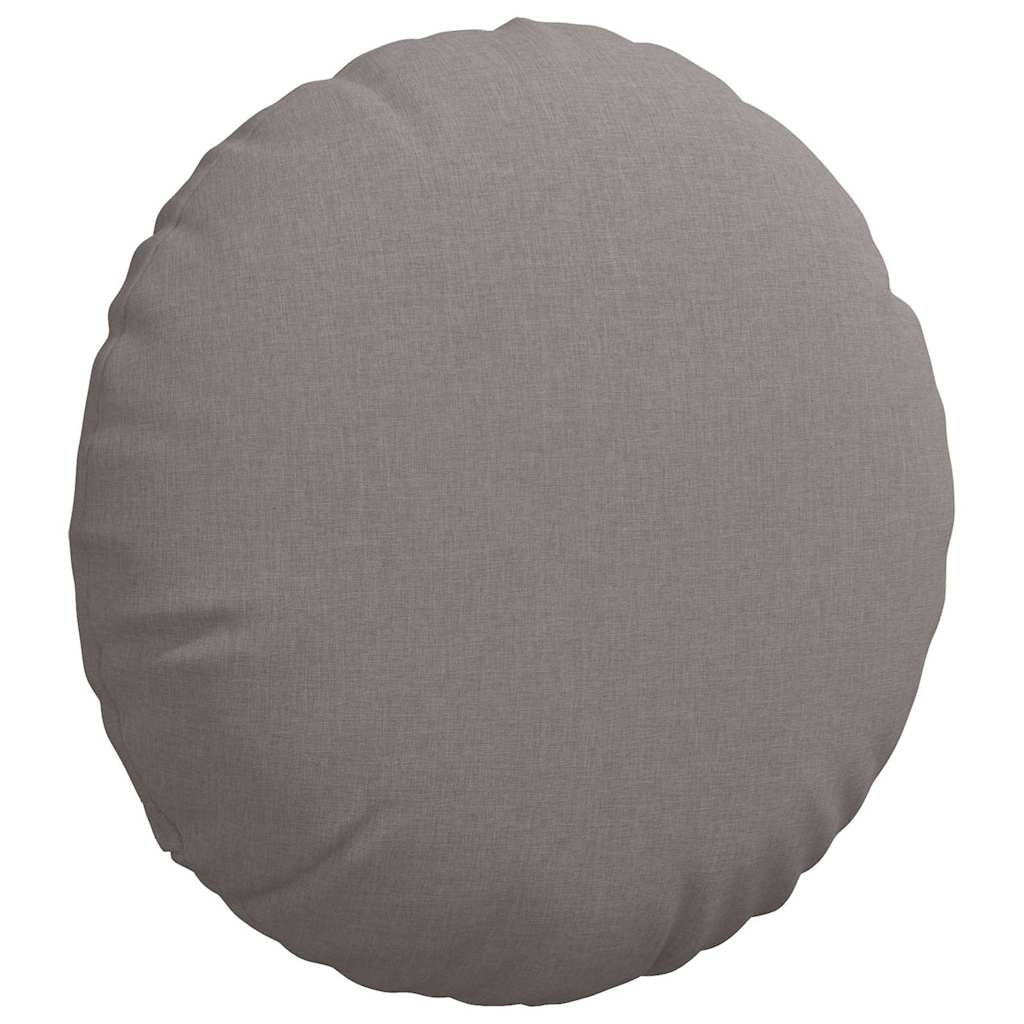 Sitzkissen 2 pcs Hellgrau Ø30 x 13 cm Stoff