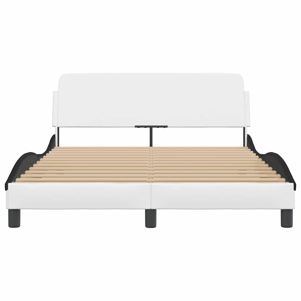 Bettgestell "Dover" Schwarz 80x200 cm Kunstleder