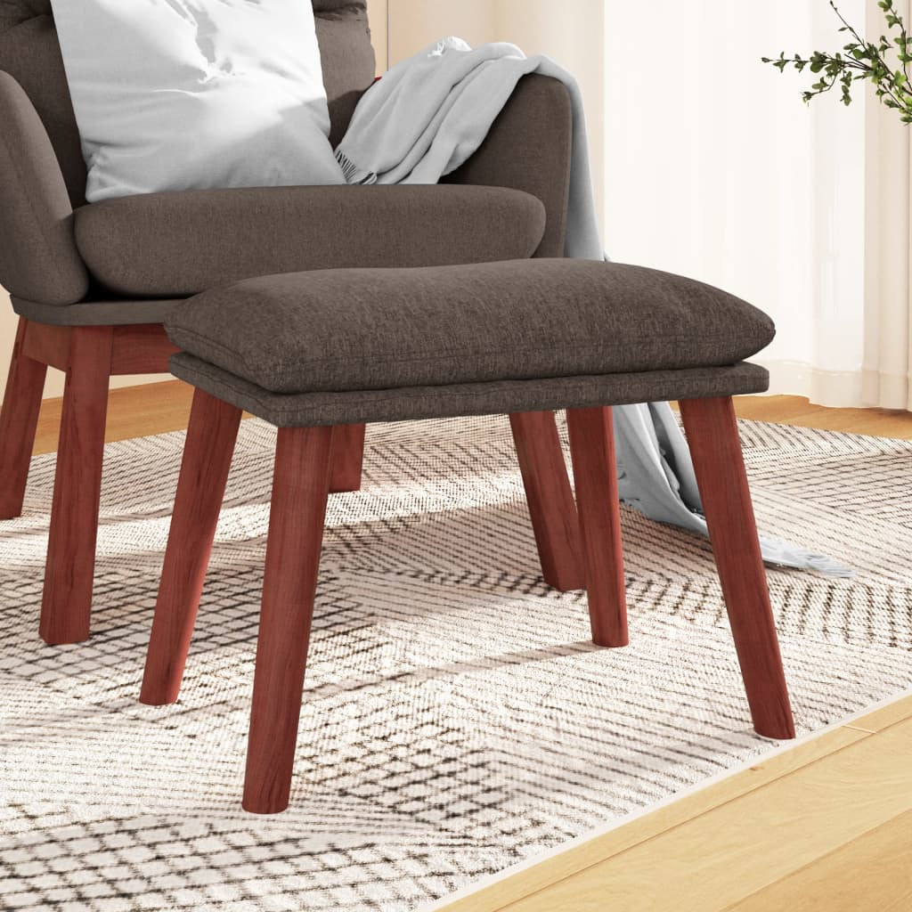 Fußhocker Hellgrau 45x29,5x35 cm Stoff