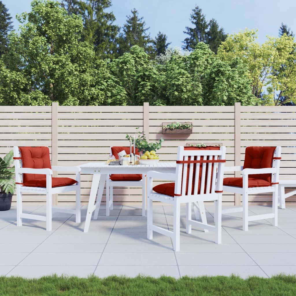 Niedriglehner-Auflagen 2 Stk Melange Anthrazit 100x50x7cm Stoff