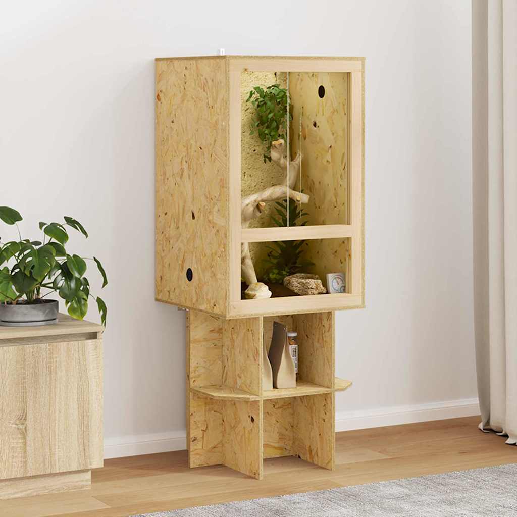Terrarium Braun 50 x 50 x 100 cm OSB