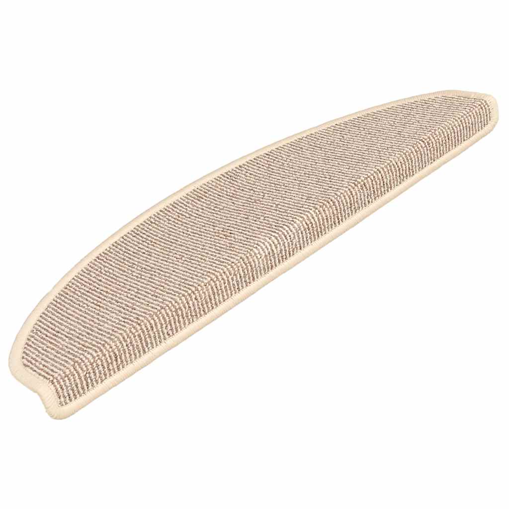 Stufenmatten 15 Stk. 56x17x3 cm Grau Halbrund