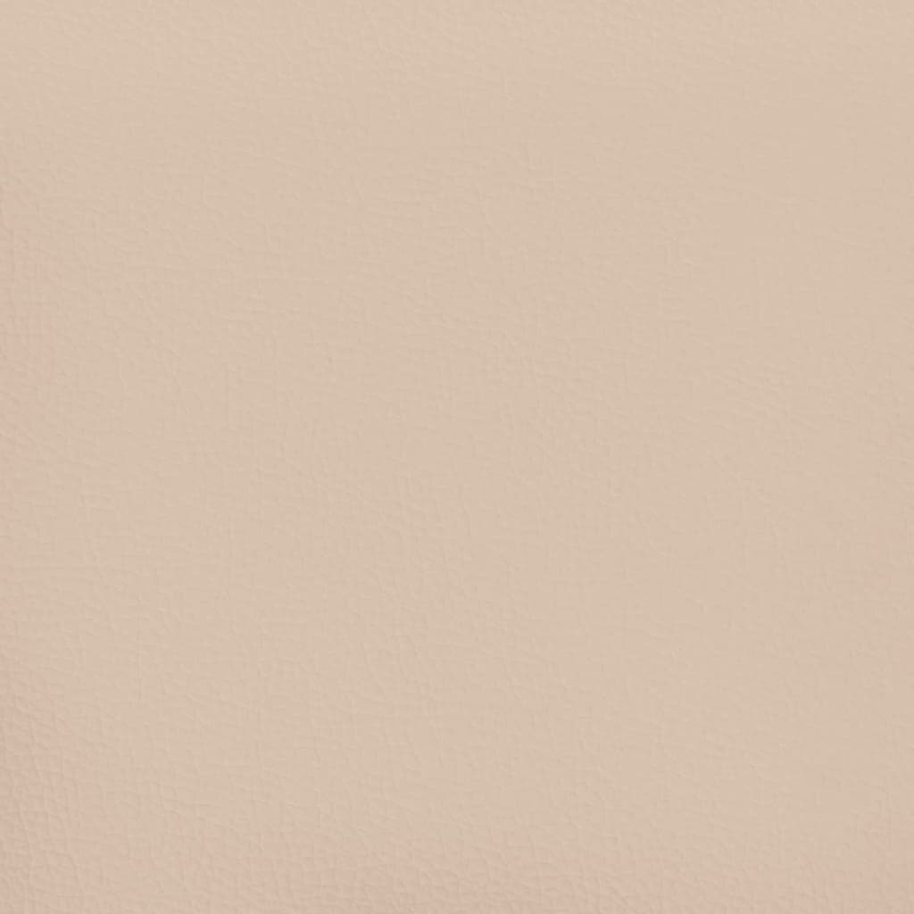 Kopfteil mit Ohren Creme 83x16x78/88 cm Kunstleder