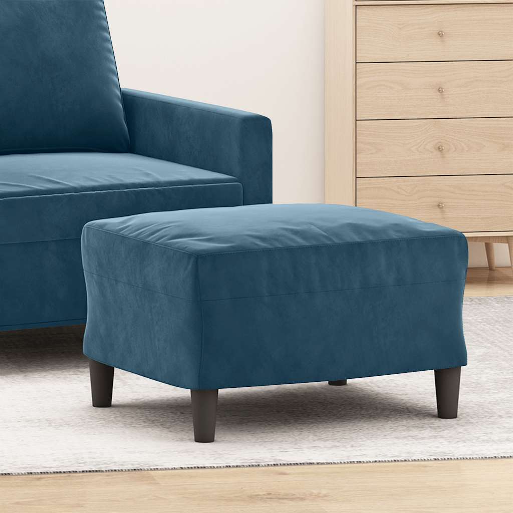 Fußhocker Hellgrau 60x50x41 cm Samt