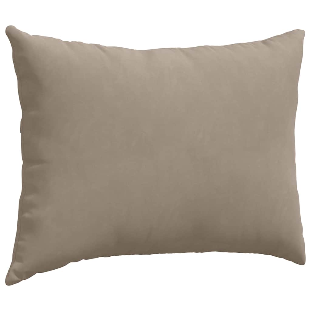 Sofakissen 2 Stück Taupe 50 x 30 cm Stoff