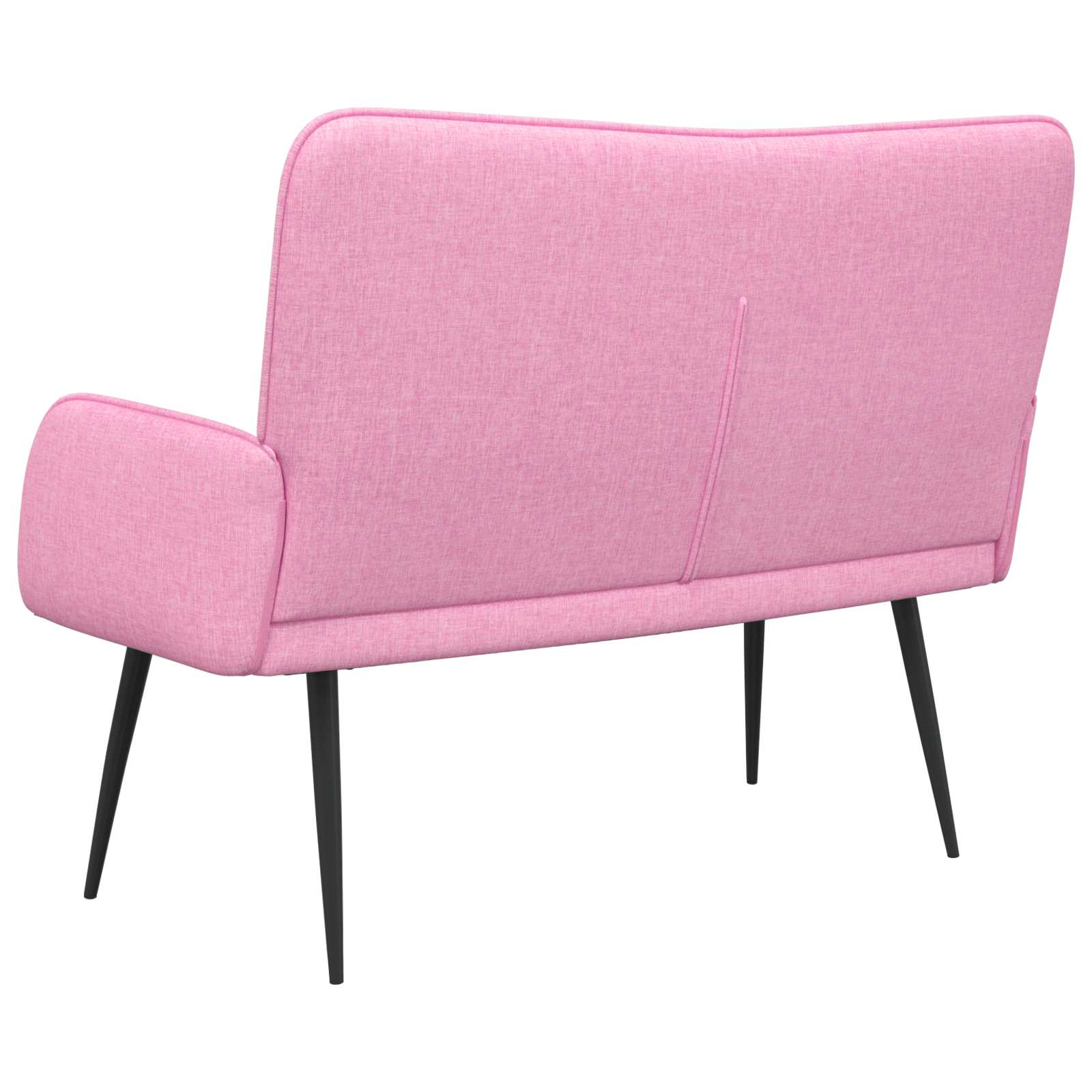 2-Sitzer Sofa Hellgrau 115 x 61 x 87 cm Stoff