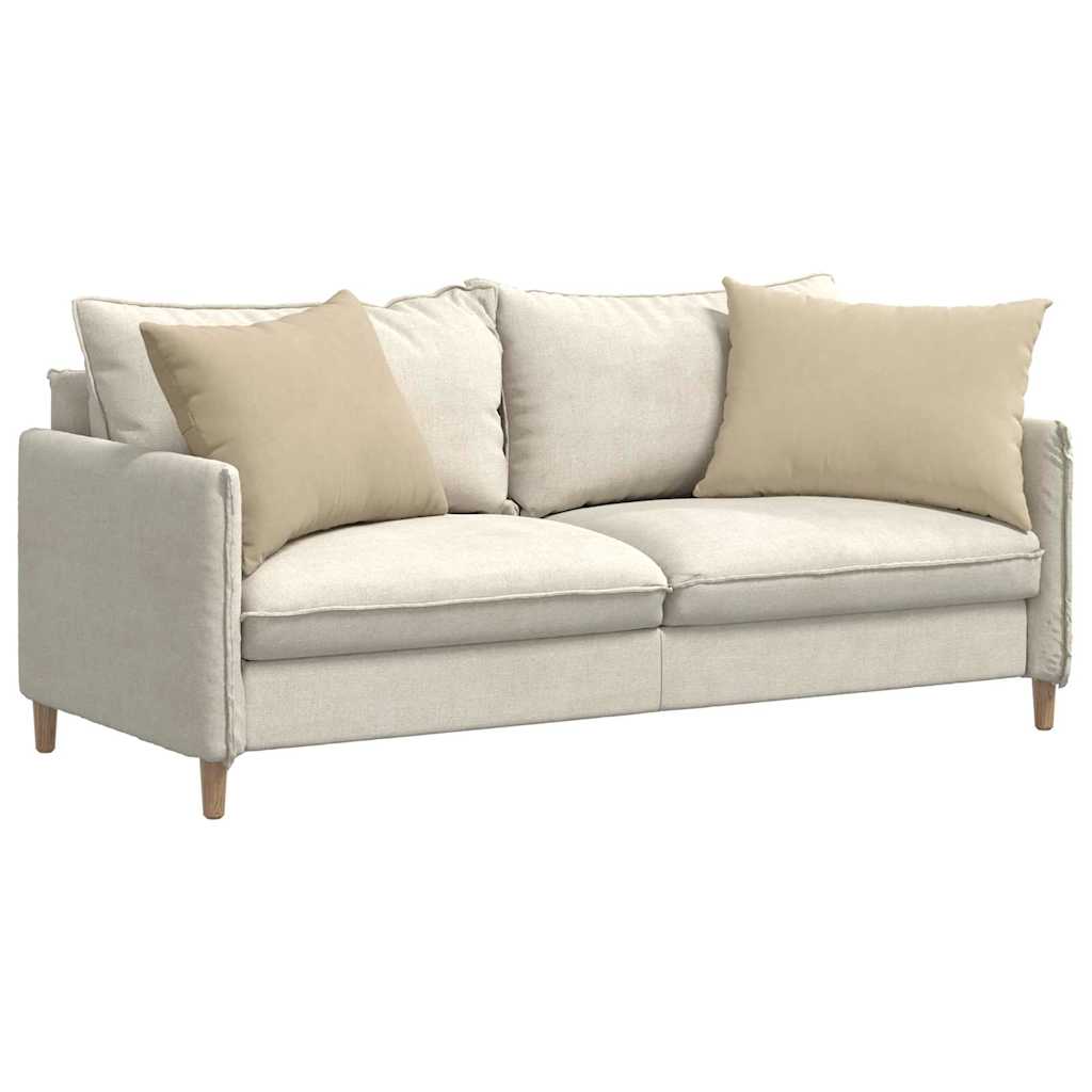 Sofakissen 2 Stück Taupe 50 x 30 cm Stoff