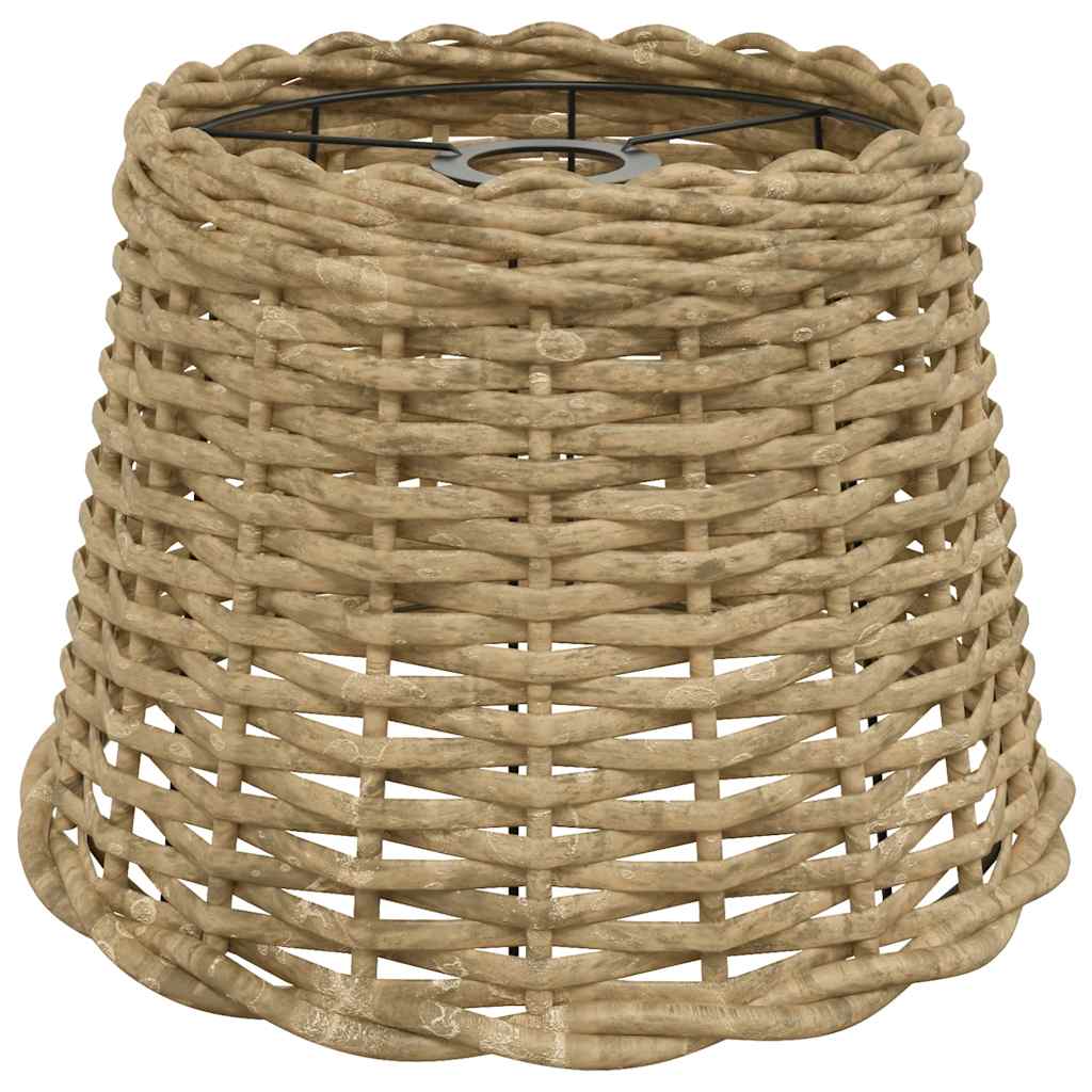 Lampenschirm Weiß Ø15x12 cm Korbweide