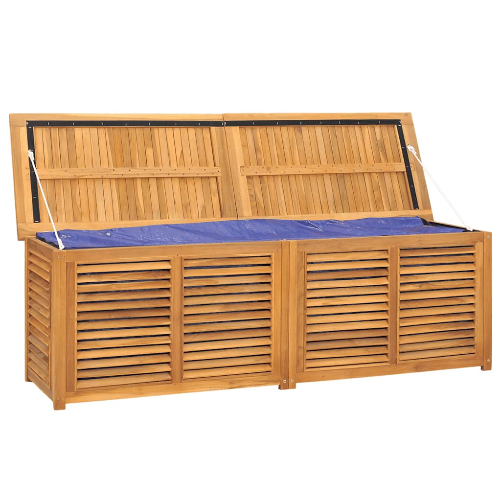 Gartenbox mit Beutel 60x50x58 cm Massivholz Teak