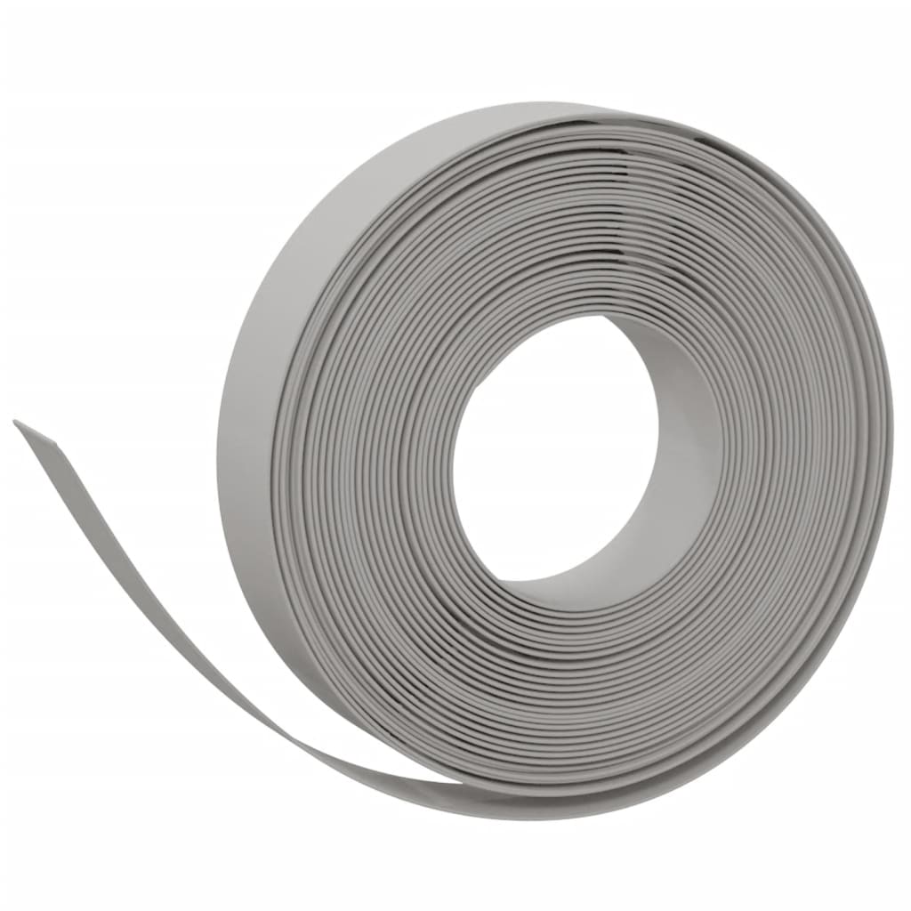 Gartenumrandung 25 m 10 cm PE Grau