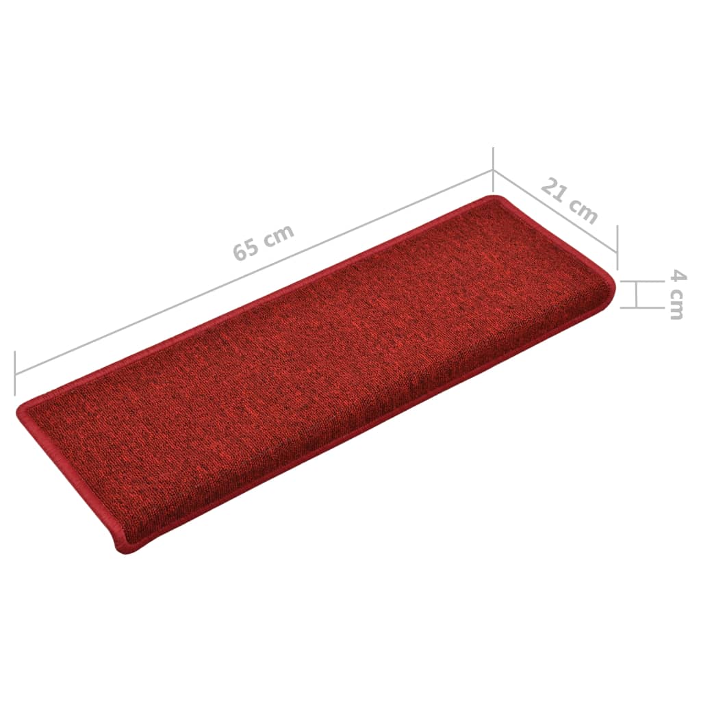 Stufenmatten 15 Stk. 65x21x4 cm Anthrazit Rechteckiger Rand