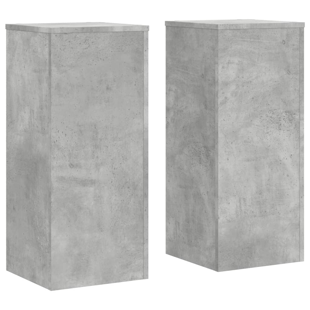 Pflanzenständer 2 Stk. Weiß 33x33x100 cm Holzwerkstoff