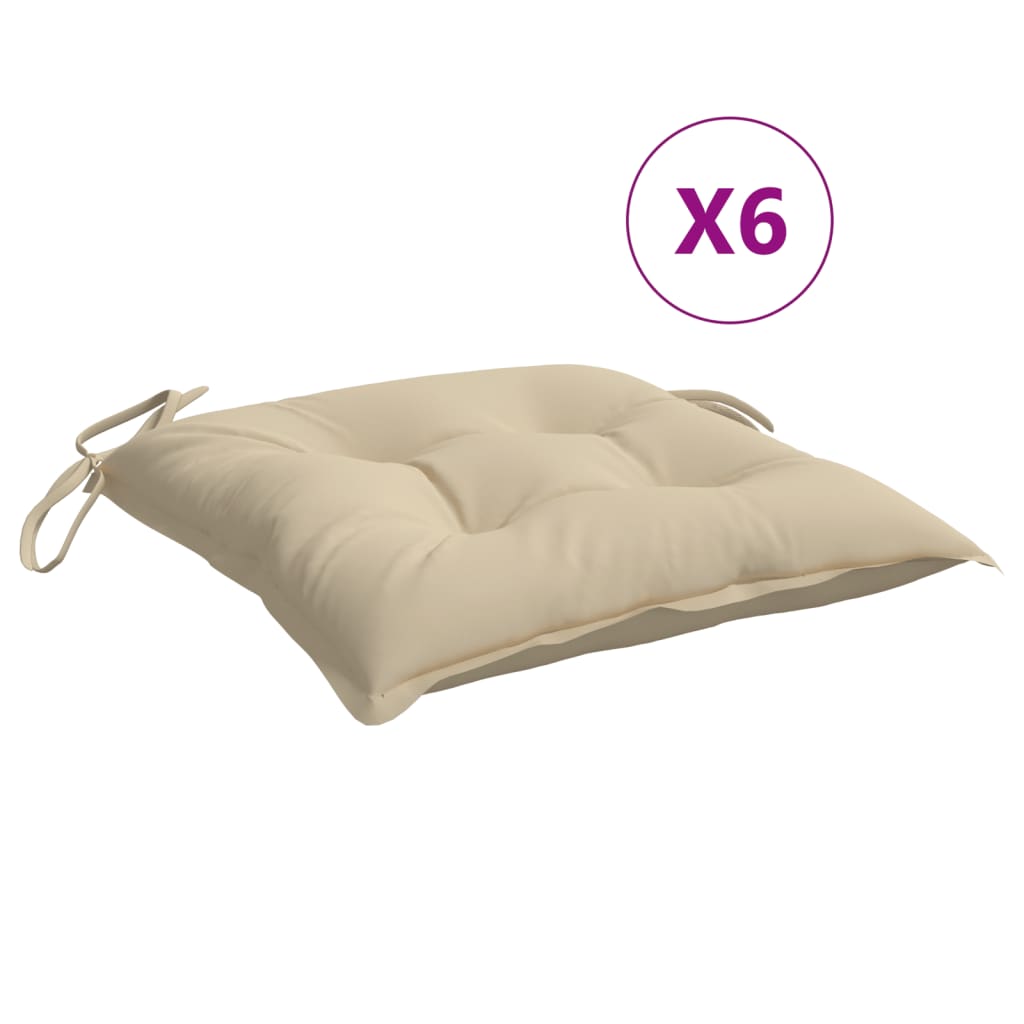 Stuhlkissen 4 Stk. Hellblau 40x40x7 cm Oxford-Gewebe