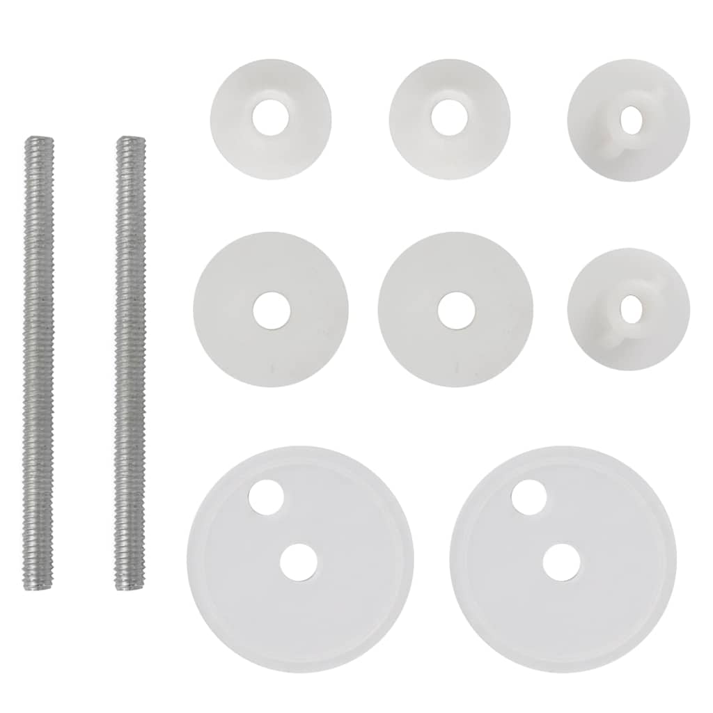 Toilettensitz MDF Deckel Schlichtes Design Weiß