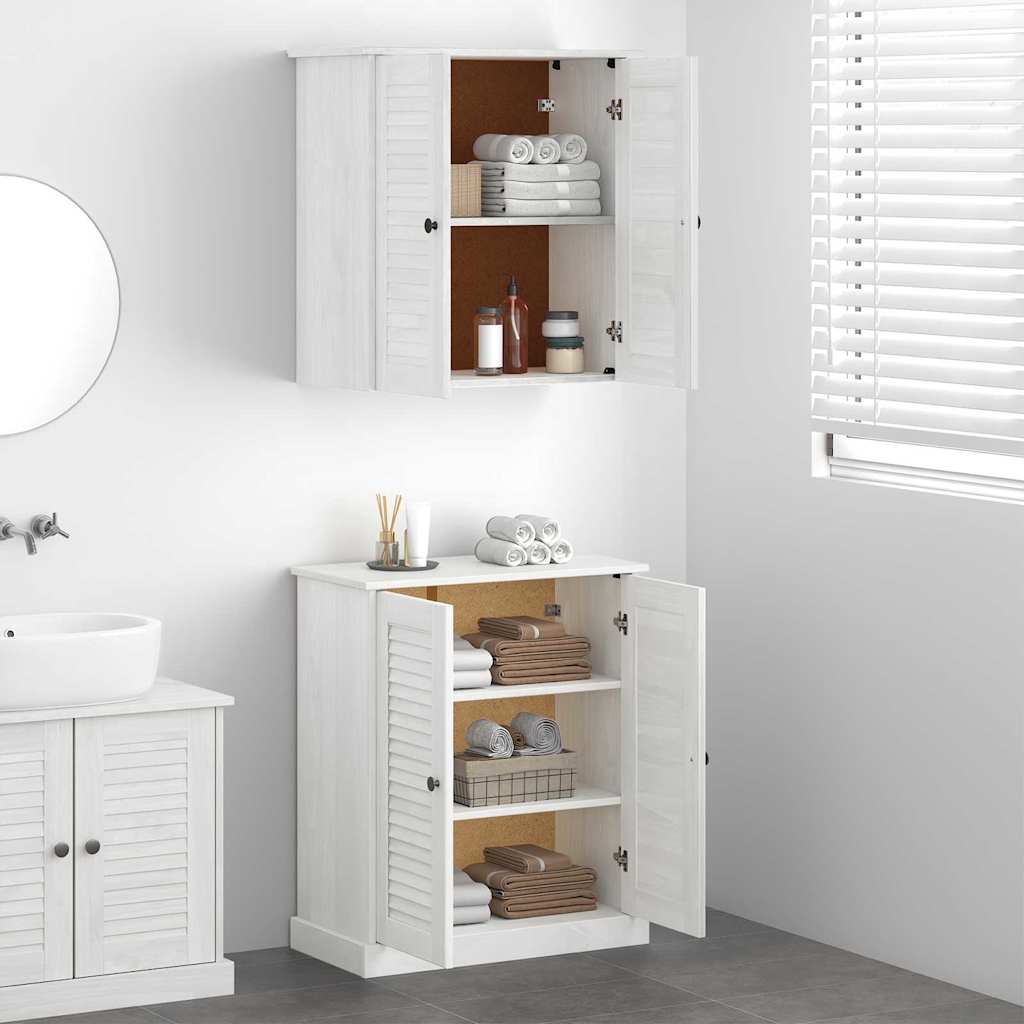 Badezimmermöbel-Set mit Regal VIGO 2 pcs Braun und Honigbraun