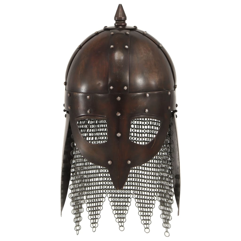 Preußische Pickelhaube Antik Replik für LARP Schwarz Stahl