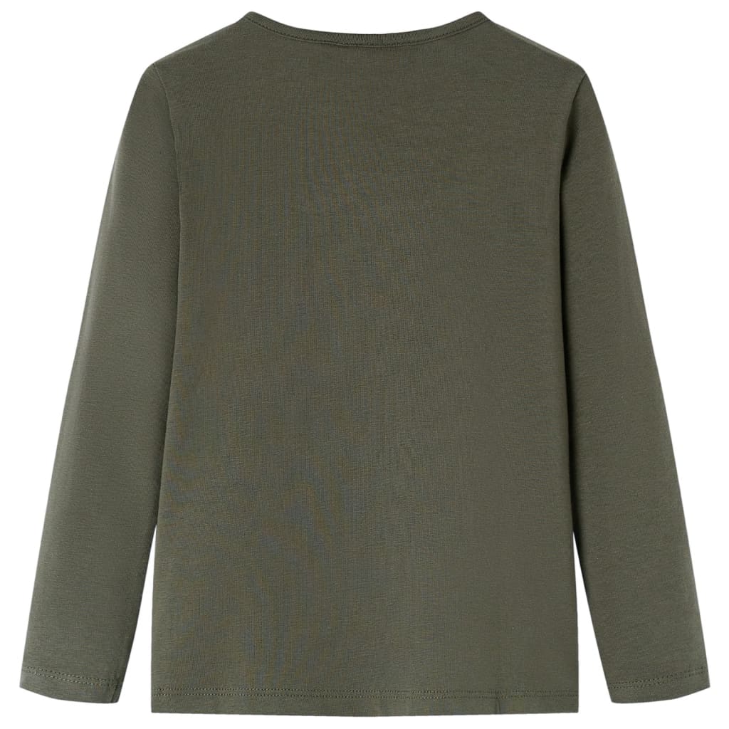 Kinder-Langarmshirt Dunkles Ocker 116