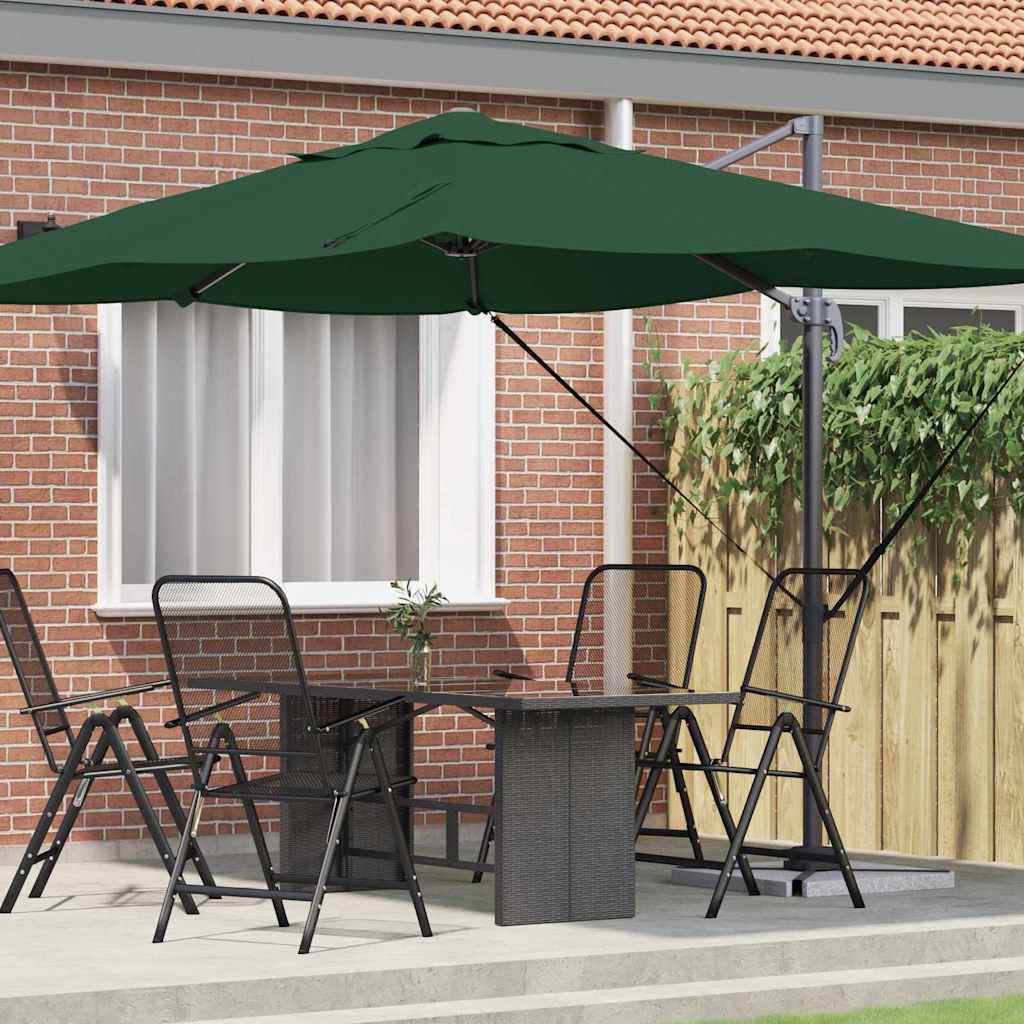 Sonnenschirm Sand 351 x 250 x 260 cm Polyester und Aluminium
