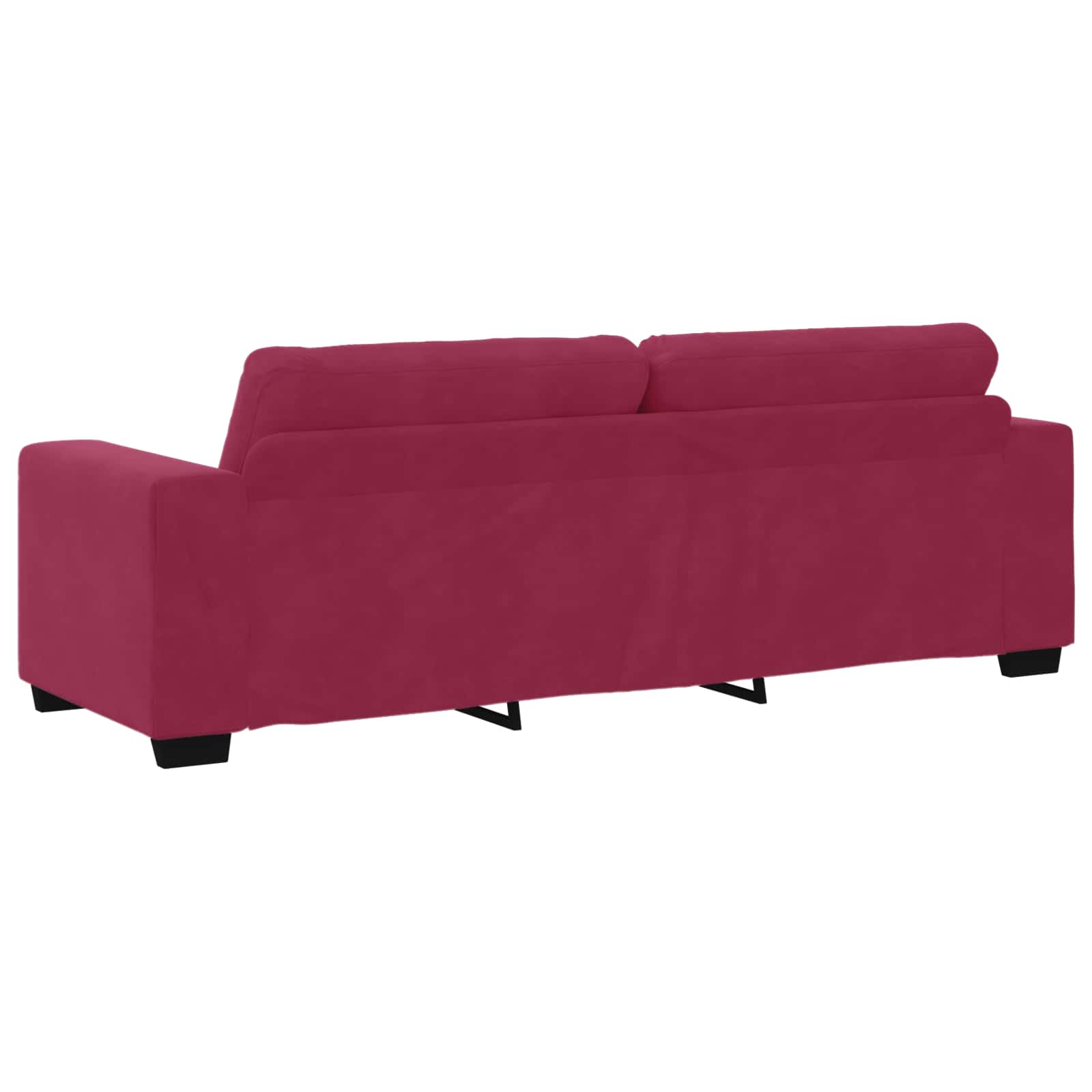 2-teiliges Sofa-Set mit Kissen, hellgrauer Samt
