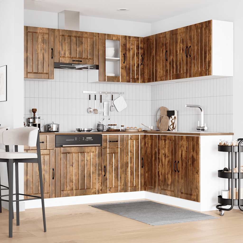 11-tlg. Küchenschrank-Set Lucca Weiß Holzwerkstoff