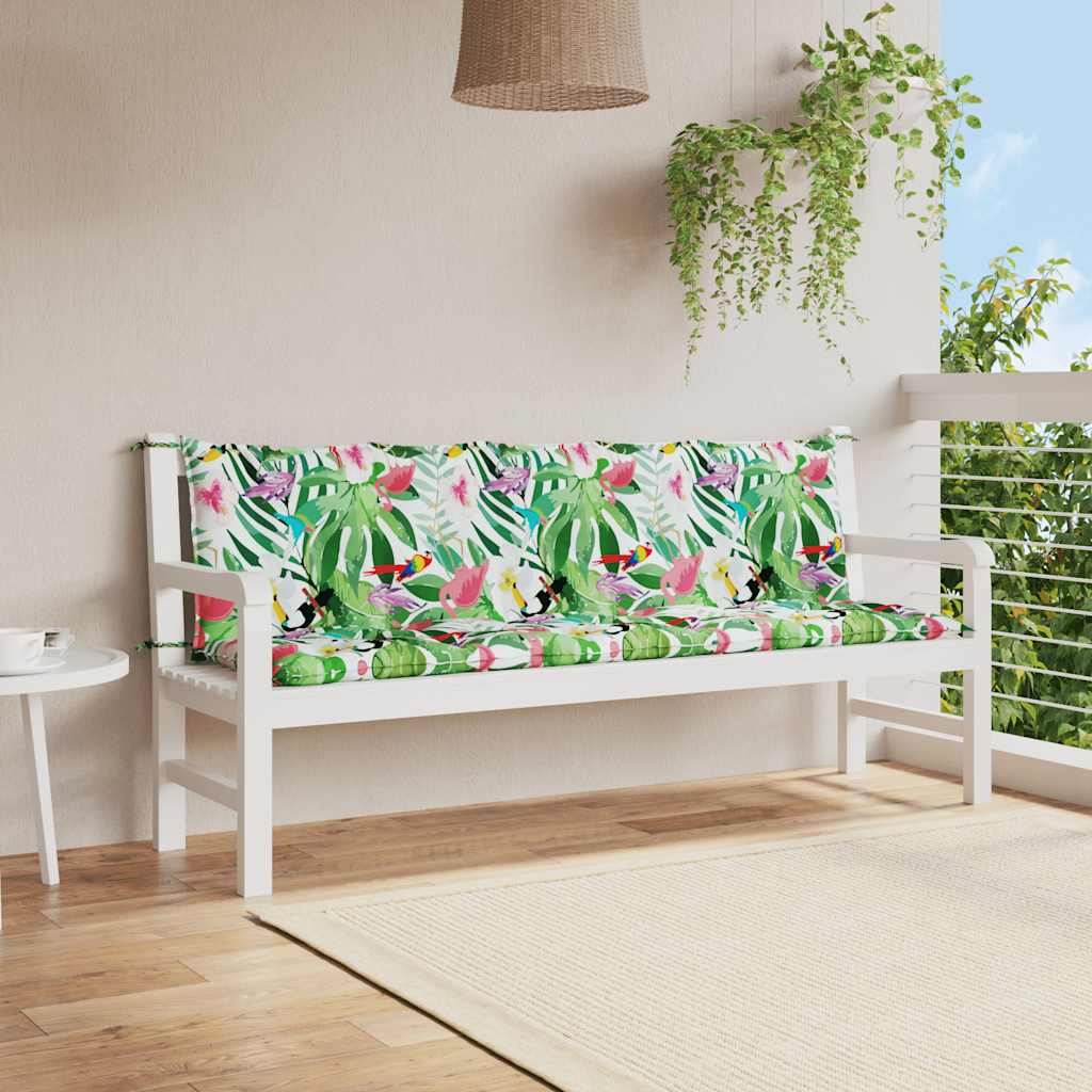 Gartenbank-Auflage Anthrazit 100x(50+50)x7 cm Oxford-Gewebe