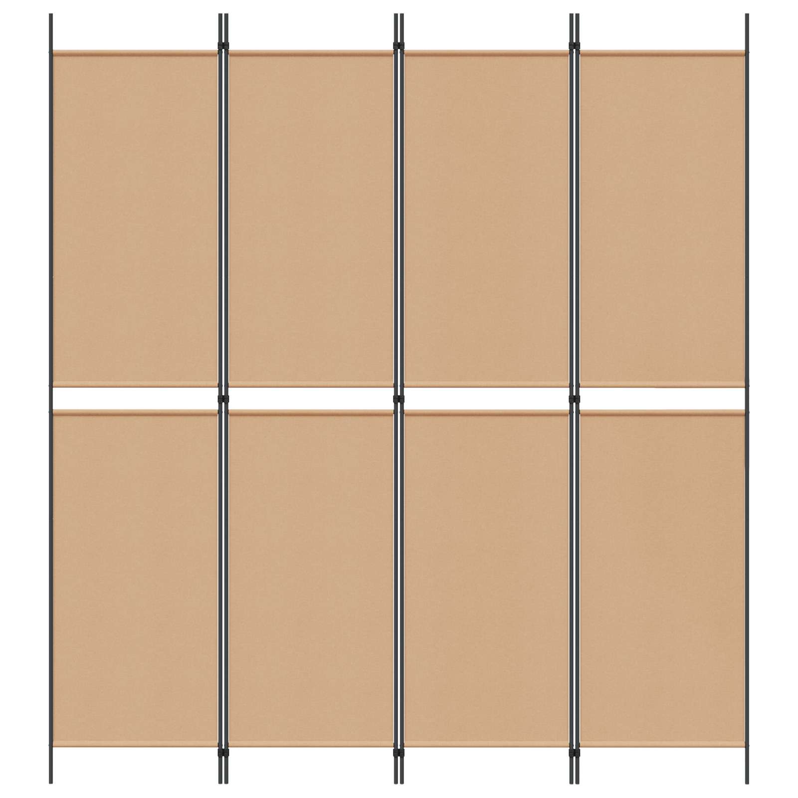 3-teiliger Raumteiler Beige 150 x 180 cm Stoff