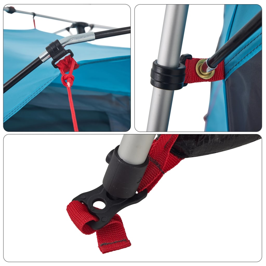 Campingzelt 4 Personen Grün Quick Release