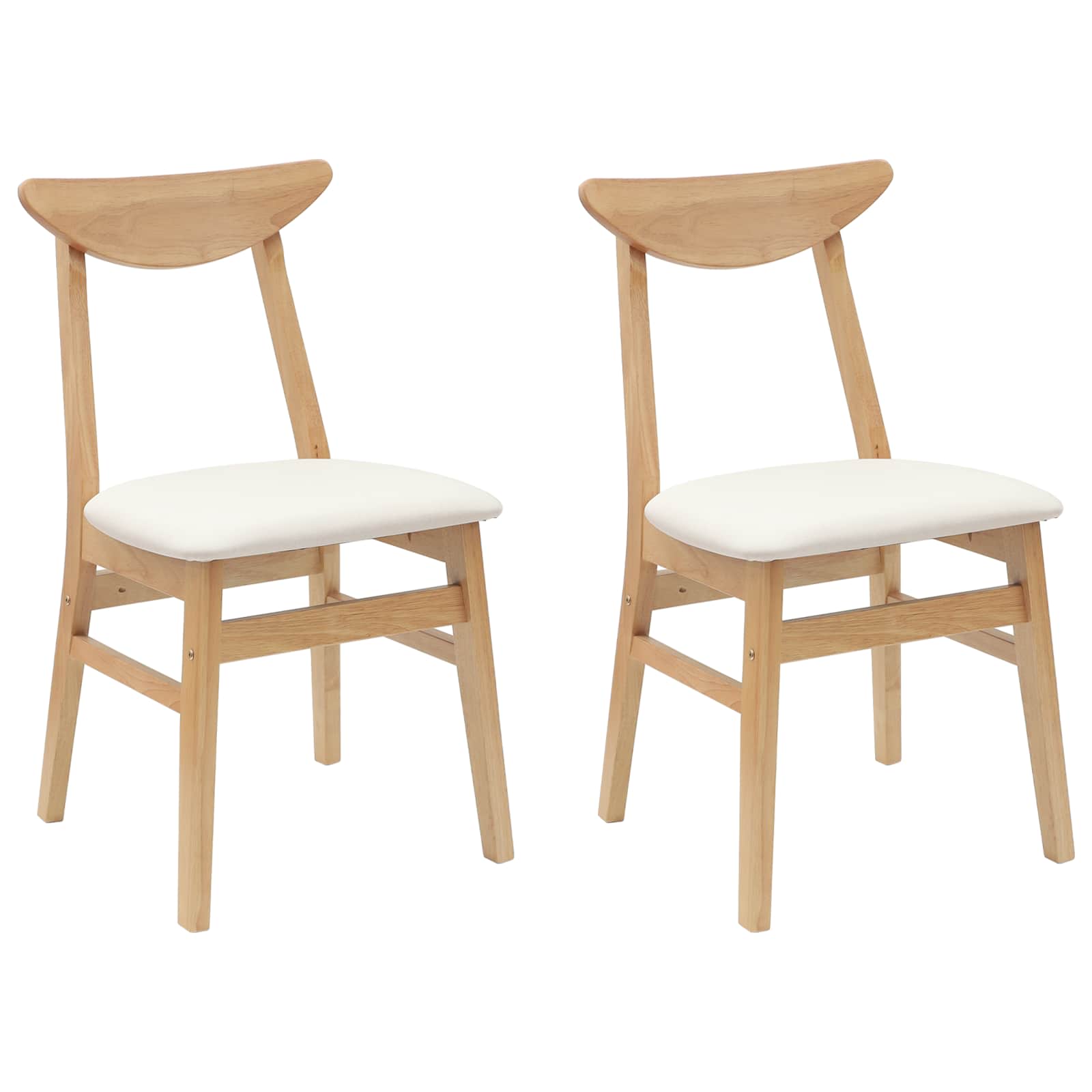 Esszimmerstühle 2 pcs Hellbraun 42 x 47.5 x 81 cm