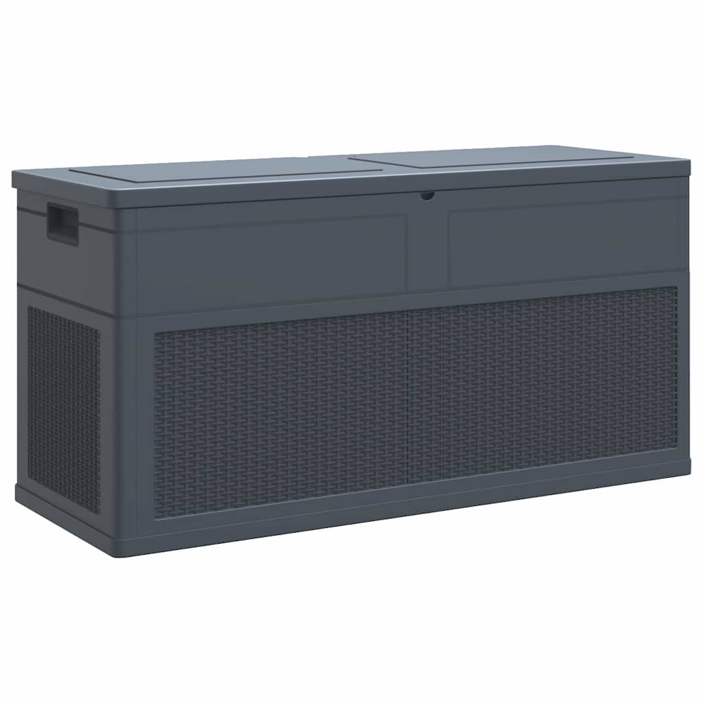 Garten-Aufbewahrungsbox 320 L Schwarz