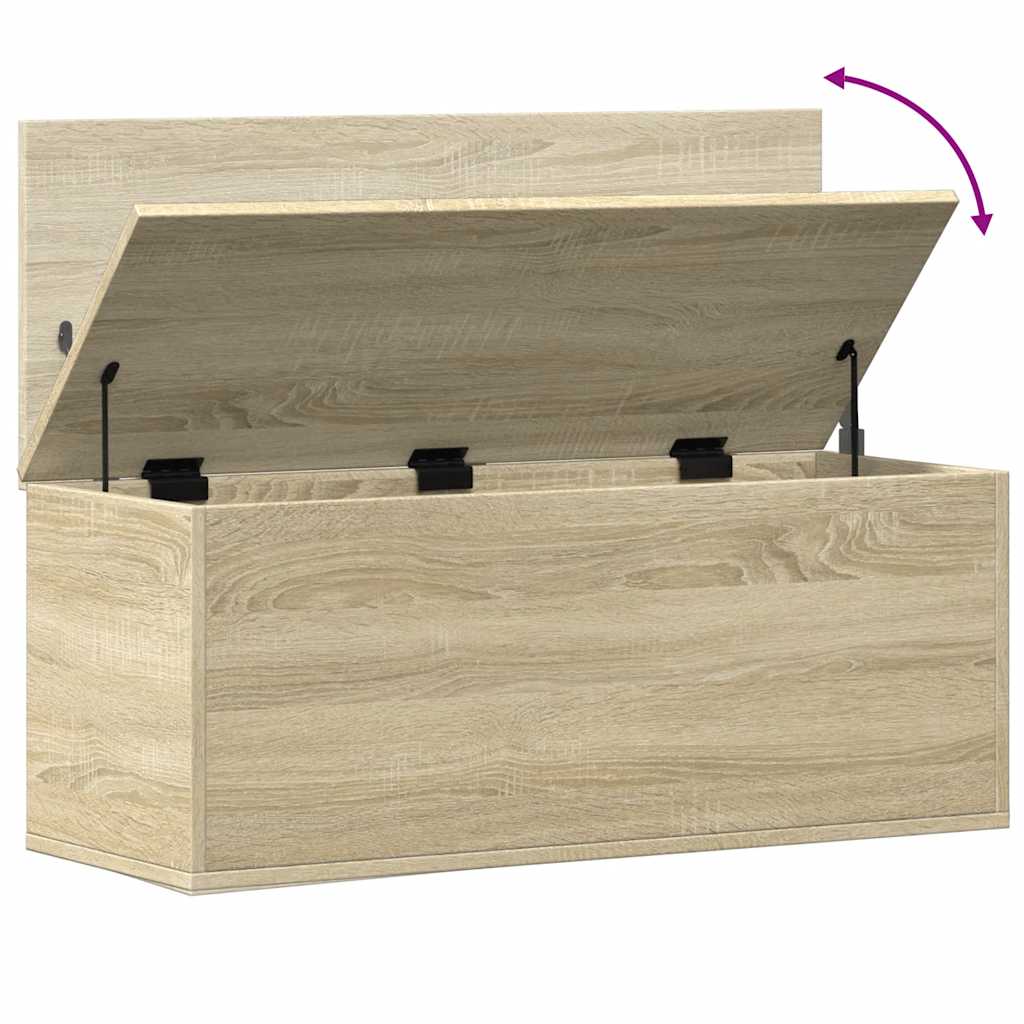 Aufbewahrungstruhe Weiß 84x42x46 cm Holzwerkstoff