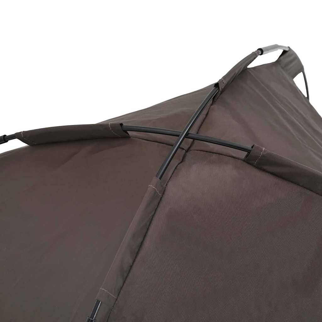 Hundeliege mit Dach Anthrazit Oxford-Gewebe und Stahl