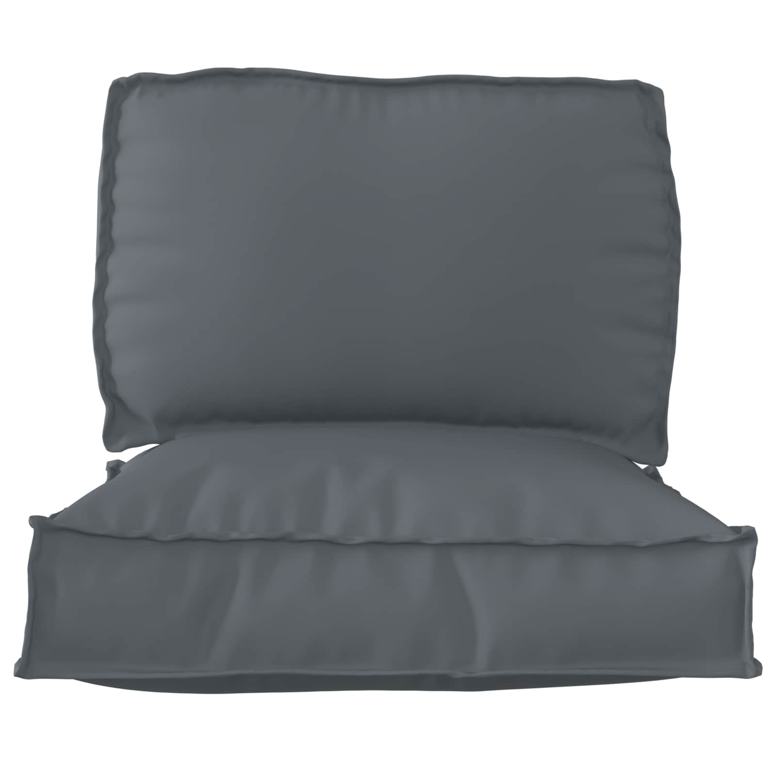 Palettenkissenset 2 pcs Anthrazit Oxford-Stoff
