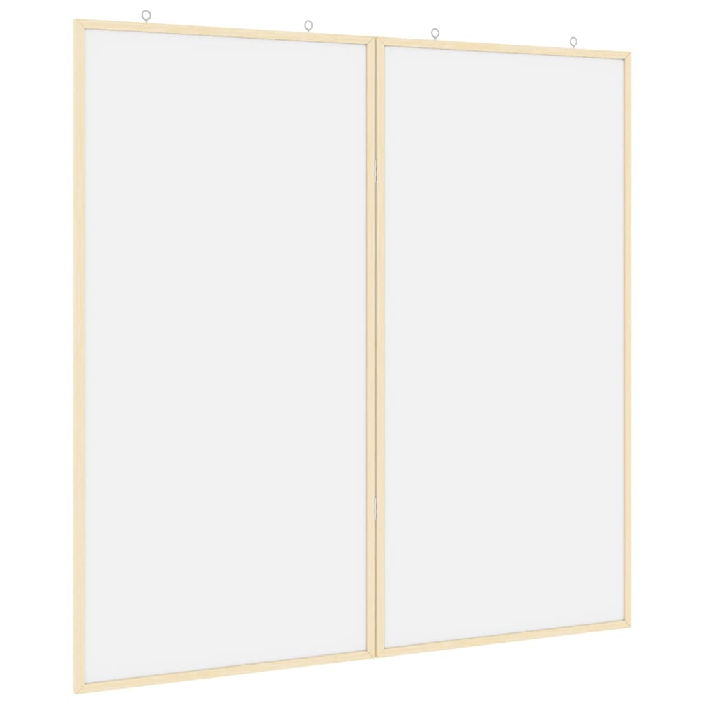 Info-Tafel Weiß 80 x 80 x 1,4 cm Massivholz Kiefer