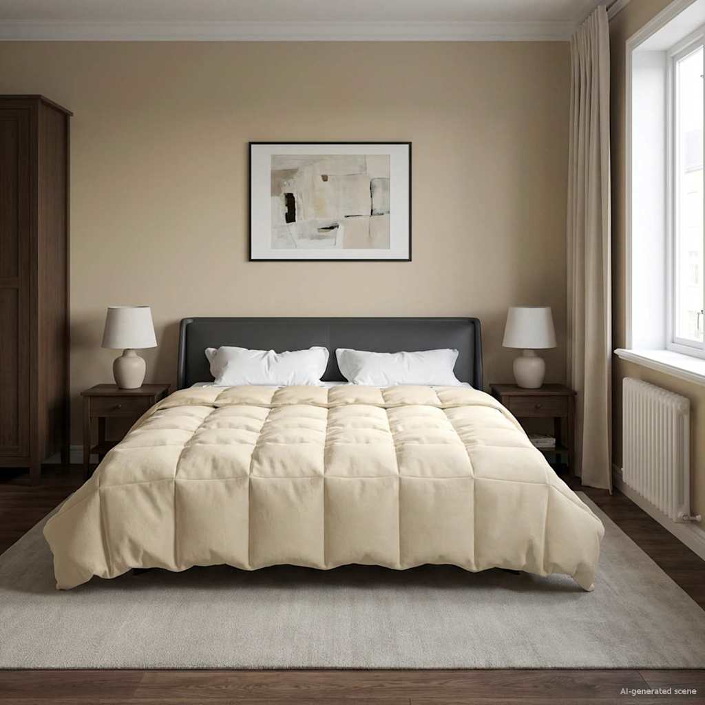 Ganzjahresbettdecke Anthrazit 135 x 200 cm Mikrofaser