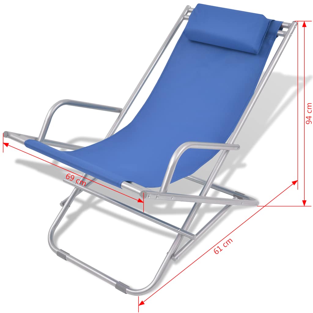 Schaukelstühle 2 Stk. Stahl Grün