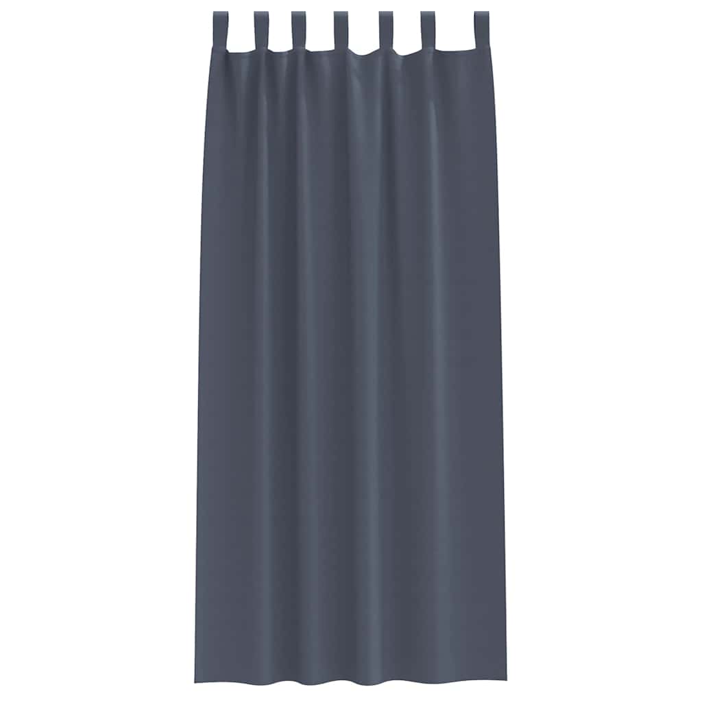 Verdunkelungs-Vorhänge mit Ringen 2 pcs Beige 140 x 140 cm