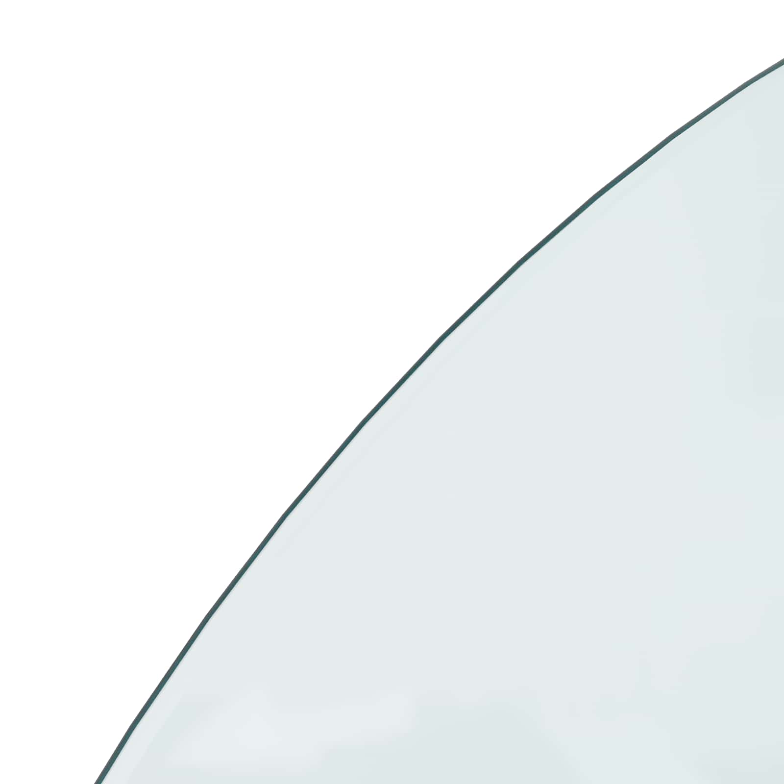 Feuerstelle Glasplatte Transparent 800 x 500 mm Glas