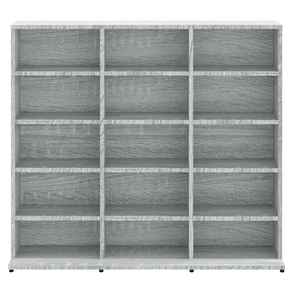 CD Regal Schwarz Eichen-Optik 101 x 23 x 177,5 cm Holzwerkstoff