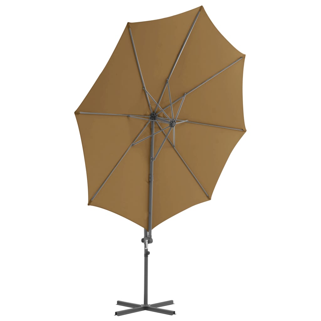 Ampelschirm mit Stahl-Mast 250x250 cm Bordeauxrot