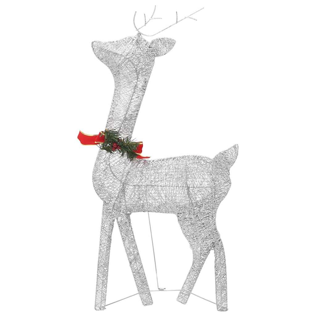 Weihnachtsdeko LED Rentiere 270x7x90 cm Golden Warmweiß