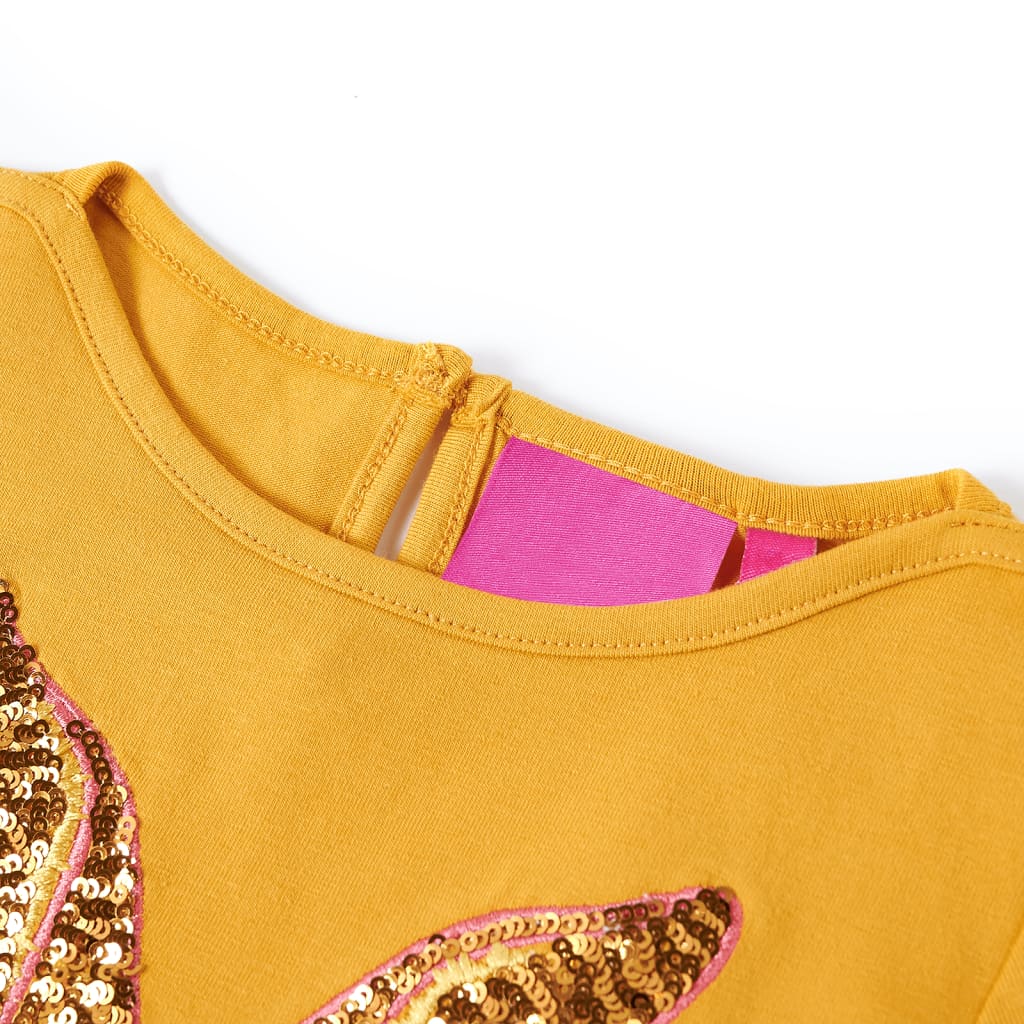 Kinder-Langarmshirt Dunkelrosa 116