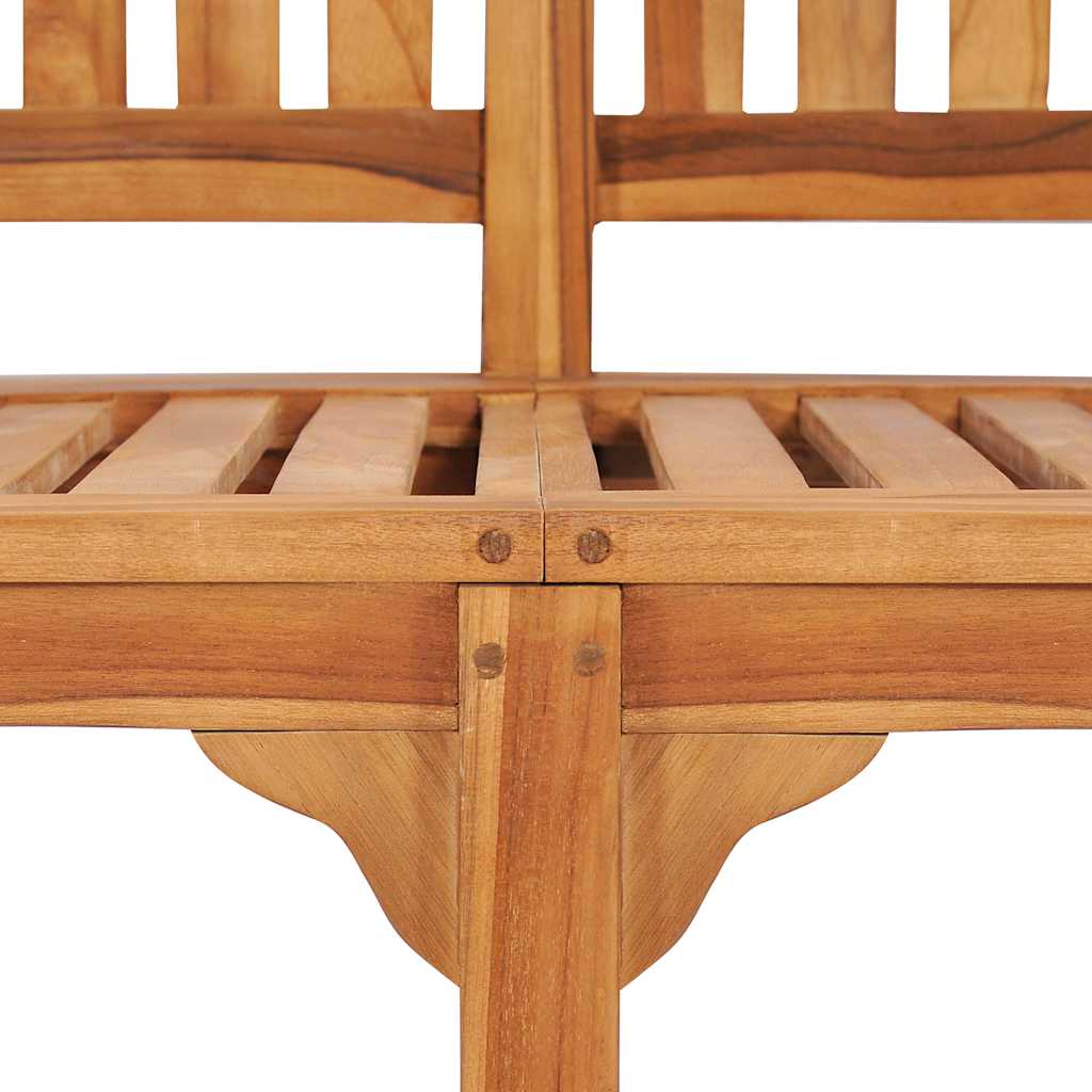 Bananenbank 180 cm Massivholz Teak