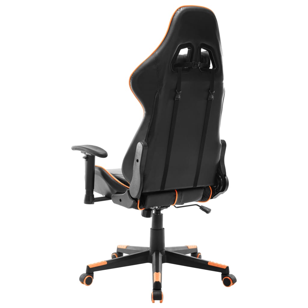 Gaming-Stuhl Schwarz und Blau Kunstleder