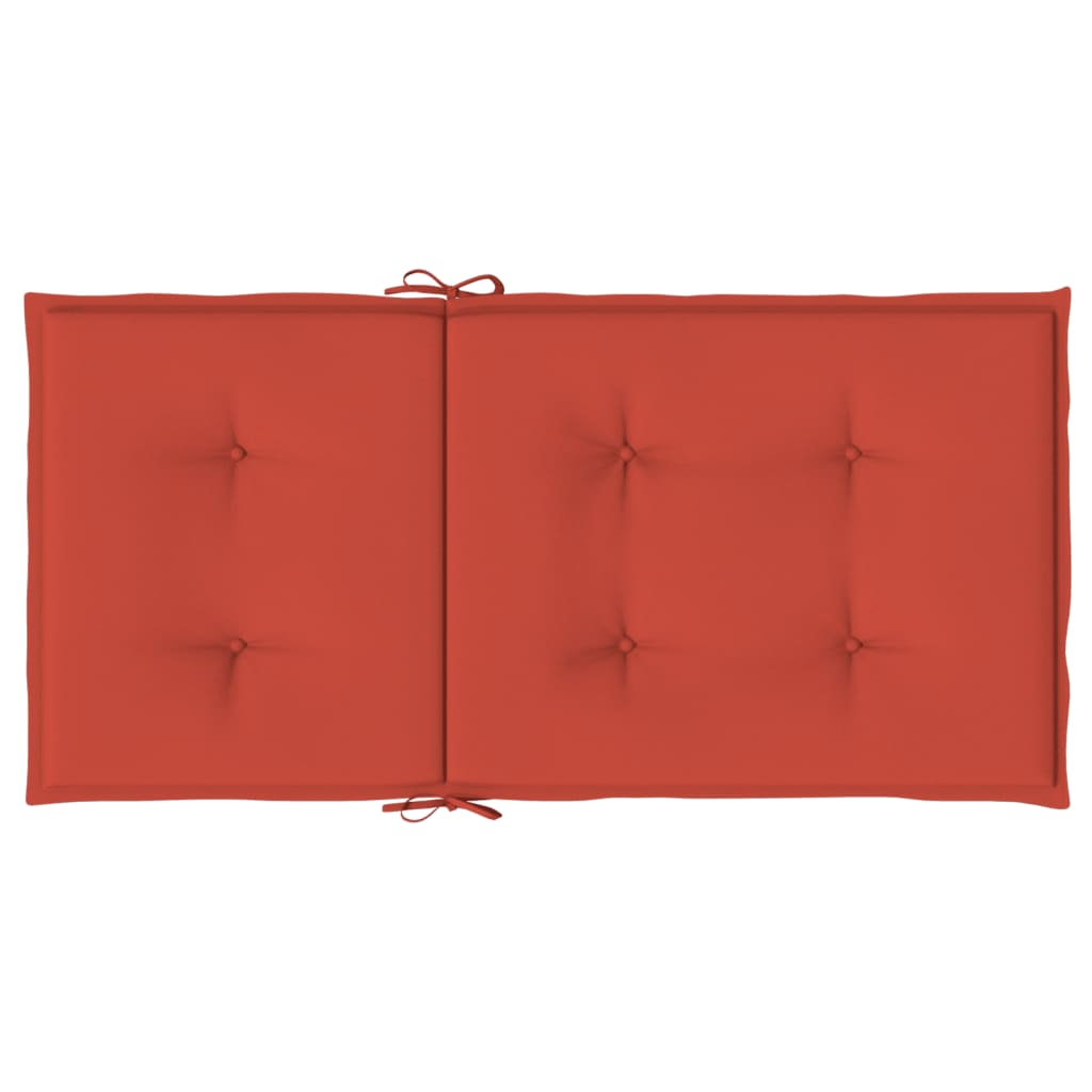 Niedriglehner-Auflagen 2 Stk Melange Anthrazit 100x50x7cm Stoff