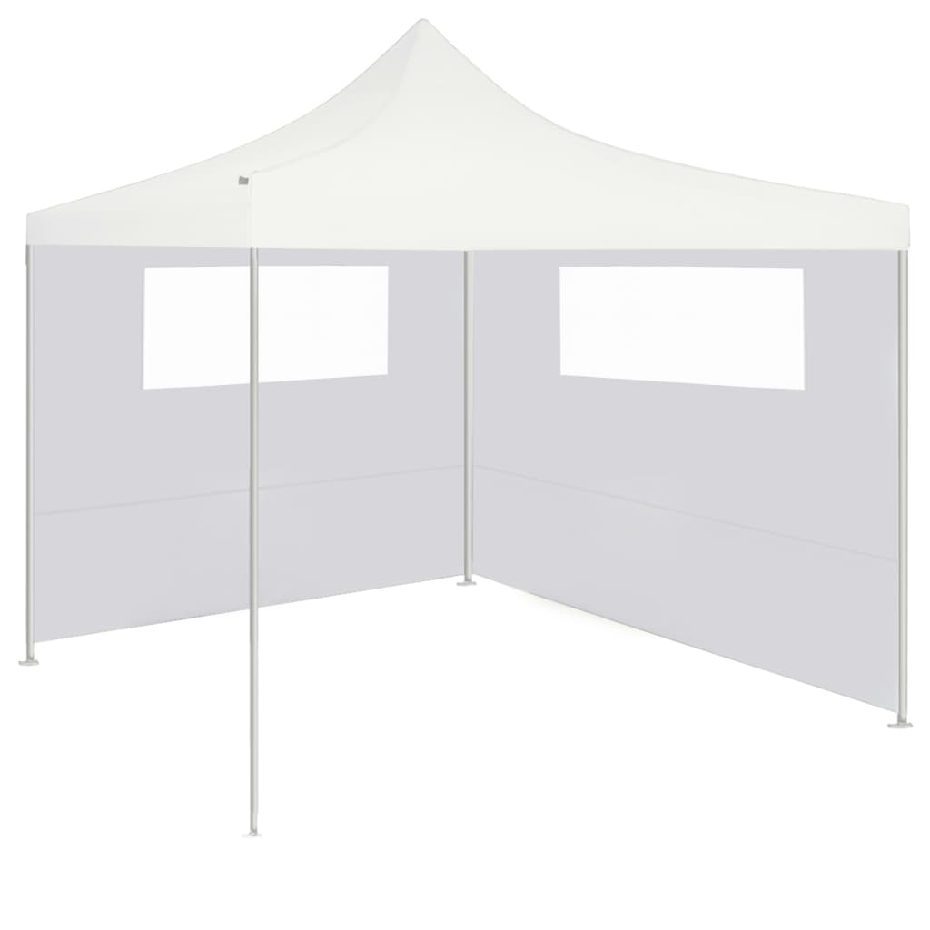 Pavillon-Seitenwand mit Fenstern 6x2 m Creme