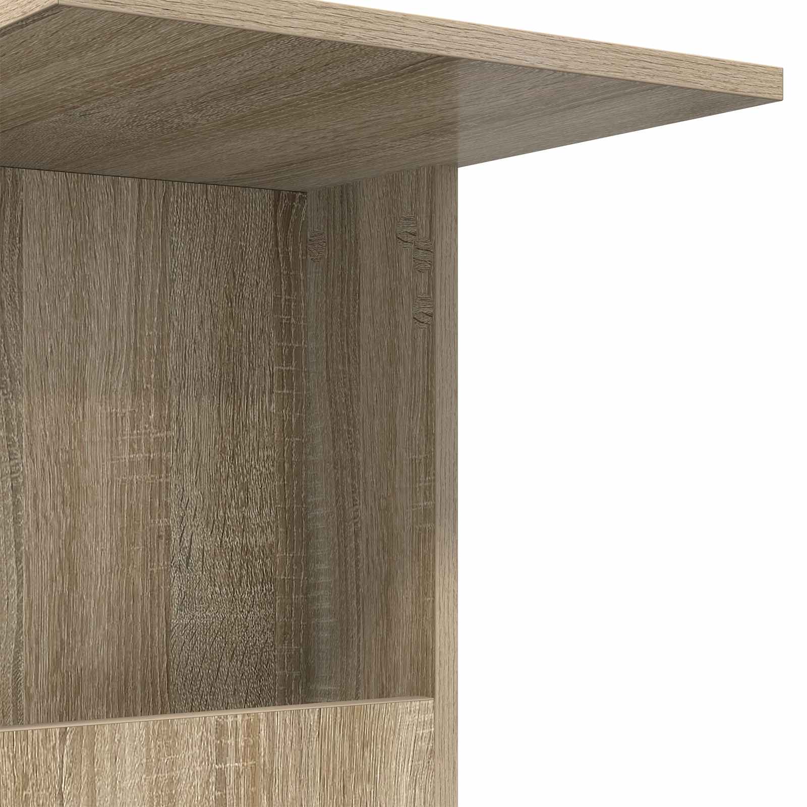 Beistelltisch Mit Rad Weiß 40 x 35 x 60 cm Holzwerkstoff