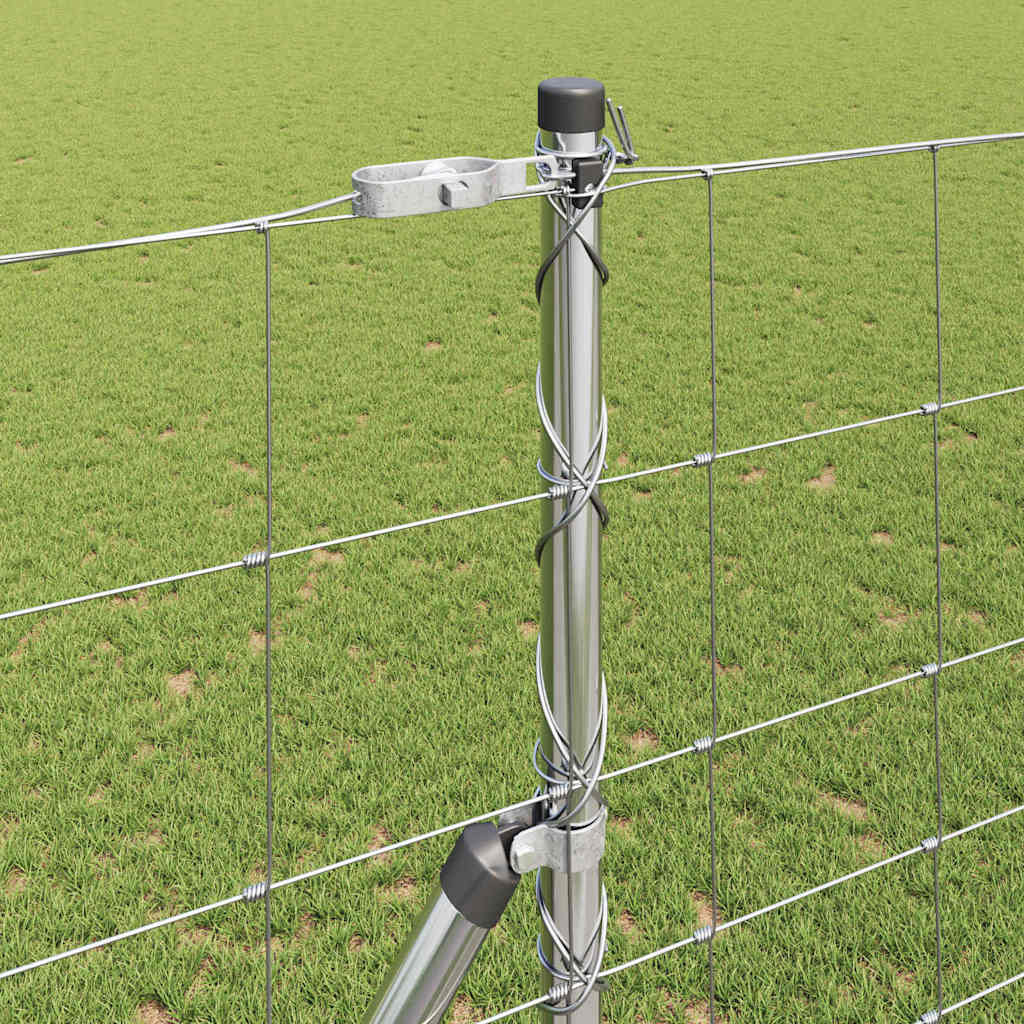 Ground Fix Geschweißter Drahtzaun 25 x 0,8 m Silber Netz